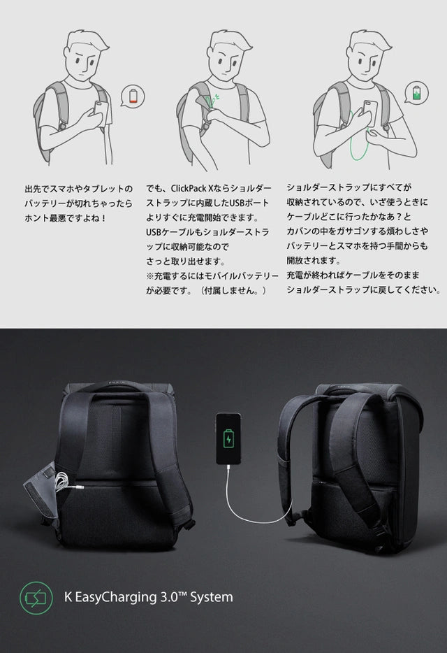 ClickPack X -NEWモデル- Korin Design クリックパックX コリンデザイン リュック バックパック バッグ