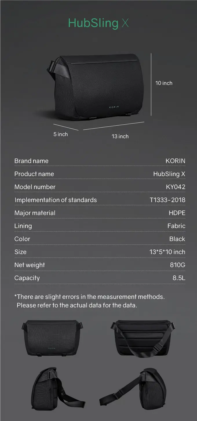 HubSling X Korin Design ハブスリングX コリンデザイン ショルダーバッグ 斜めがけ