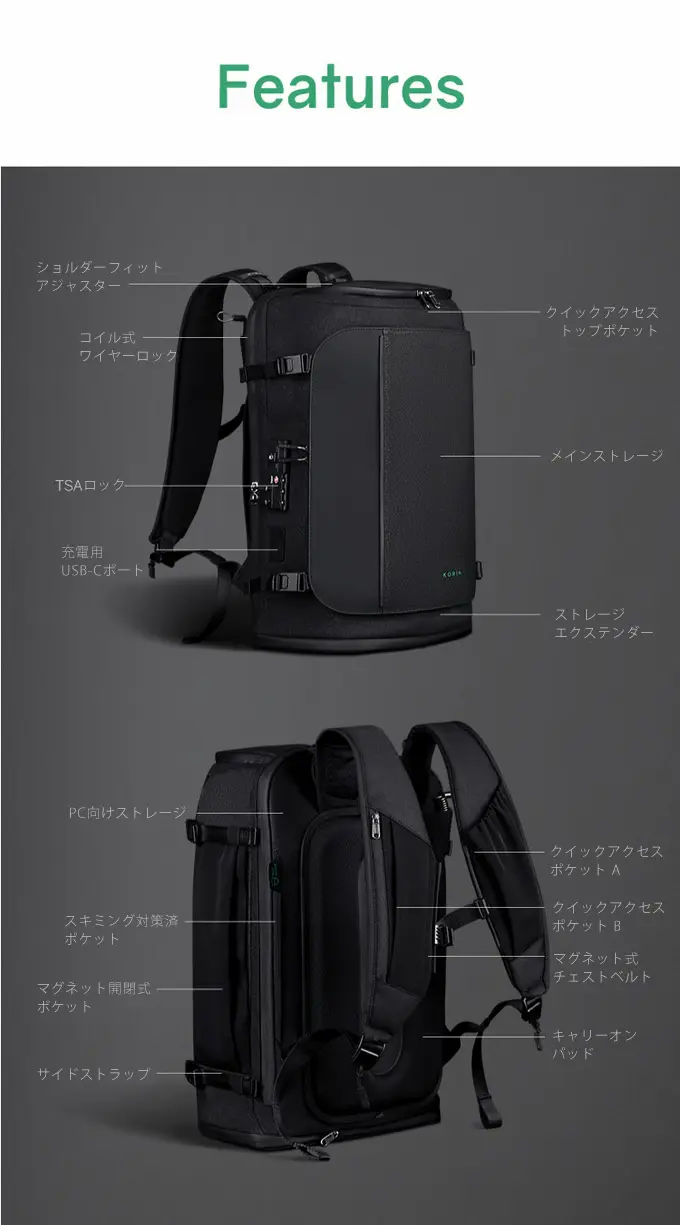 HubPack X Korin Design ハブパックX コリンデザイン リュック バックパック