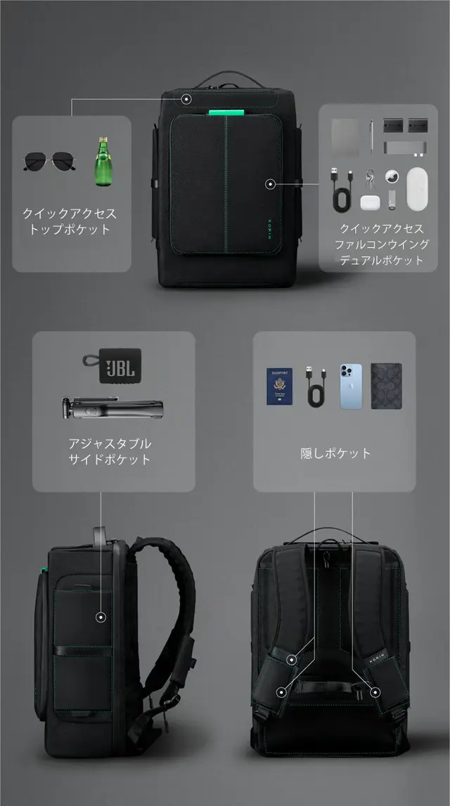 HubPack 33 Korin Design ハブパック33 コリンデザイン リュック バックパック