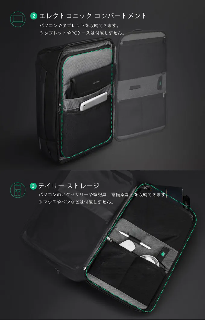 ClickPack Travlo Korin Design クリックパック トラベロ コリンデザイン リュック バッグパック