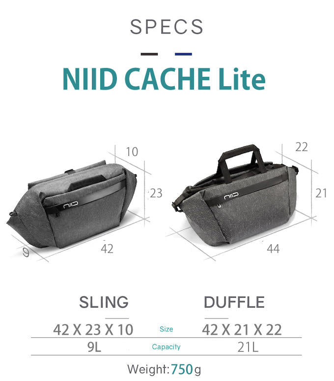 CACHE Lite NIID ニード キャッシュライト スリングバッグ ダッフル